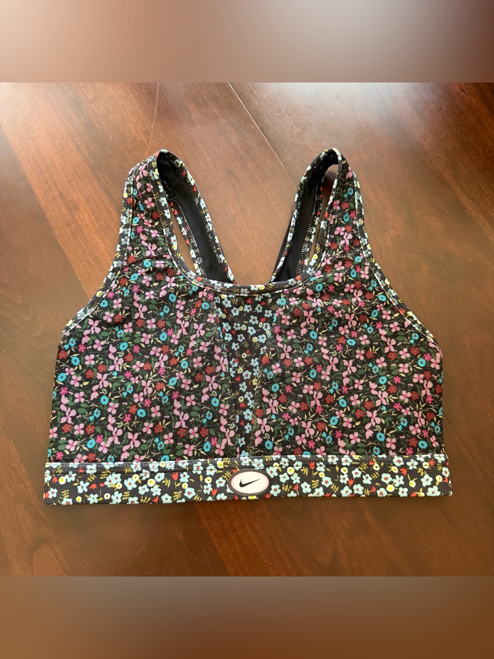 Nike Floral Mesh Sports Bra size medium